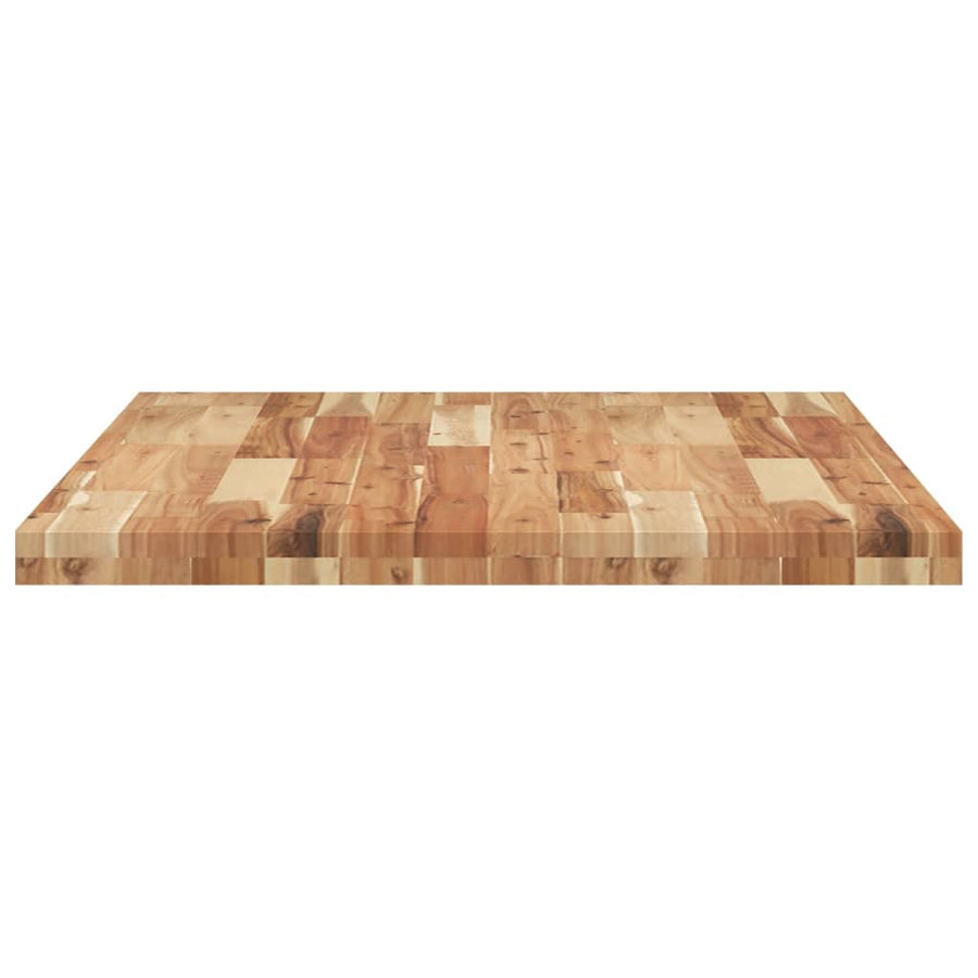 Tafelblad rechthoekig 100x70x4 cm massief acaciahout