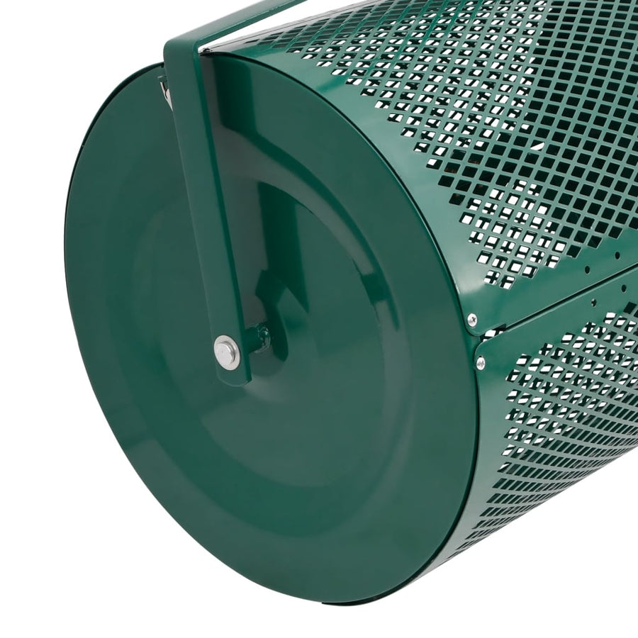 Compoststrooier Ø40x60 cm staal groen