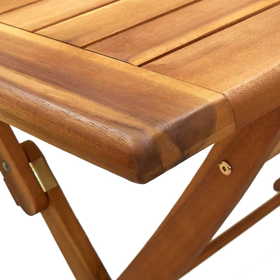5-delige Tuinset polypropeen en massief hout grijs