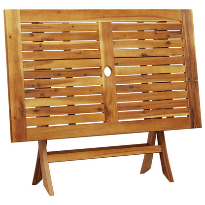 5-Delige Tuinset Polypropeen En Massief Hout Beige