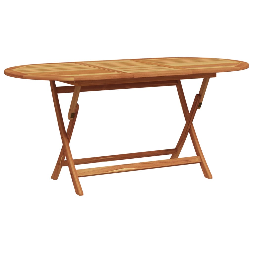 7-delige Tuinset massief hout en stof taupe