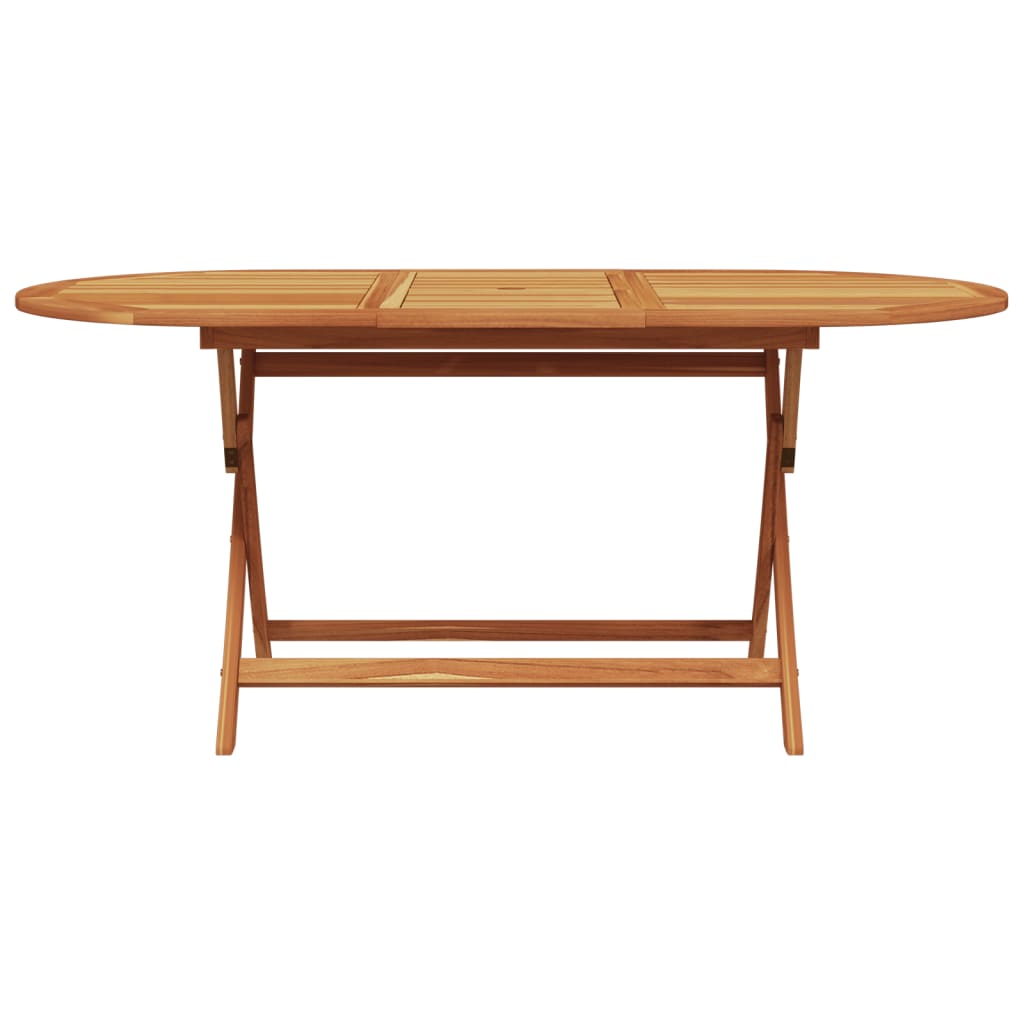 7-delige Tuinset massief hout en stof taupe