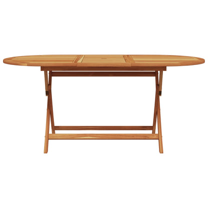 7-delige Tuinset massief hout en stof taupe