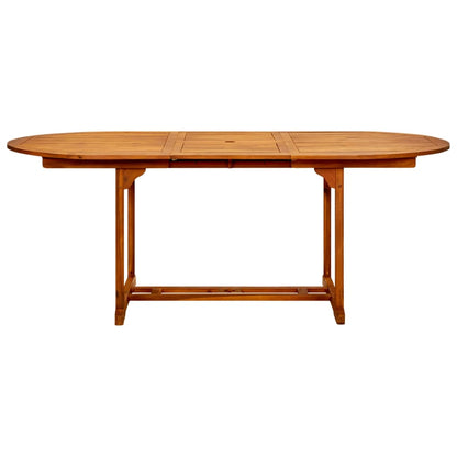 7-delige Tuinset poly rattan en massief hout grijs
