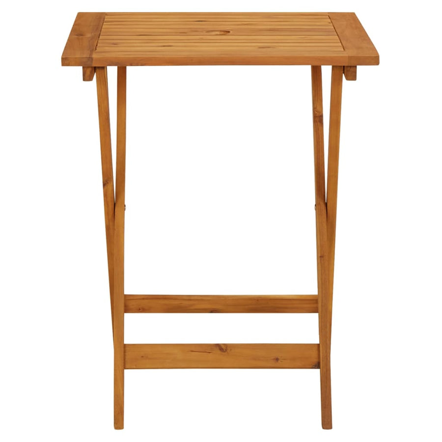 3-delige Bistroset stof en massief hout blauw en wit