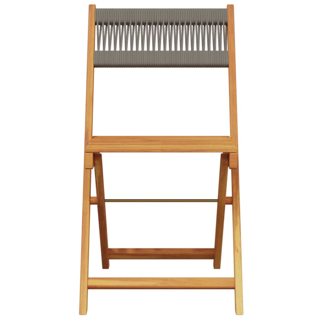 5-Delige Tuinset Polypropeen En Massief Hout 90 x 75 cm