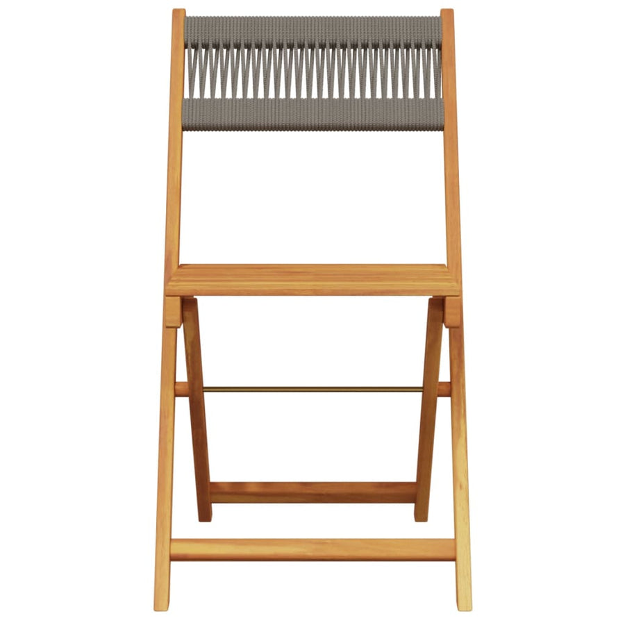 5-Delige Tuinset Polypropeen En Massief Hout 90 x 75 cm