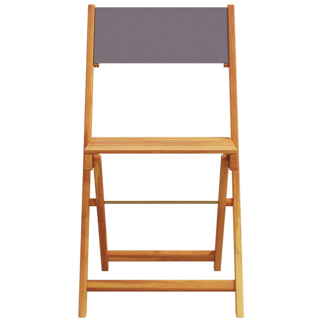 5-Delige Tuinset Massief Hout En Stof Kleurig 90 x 75 cm