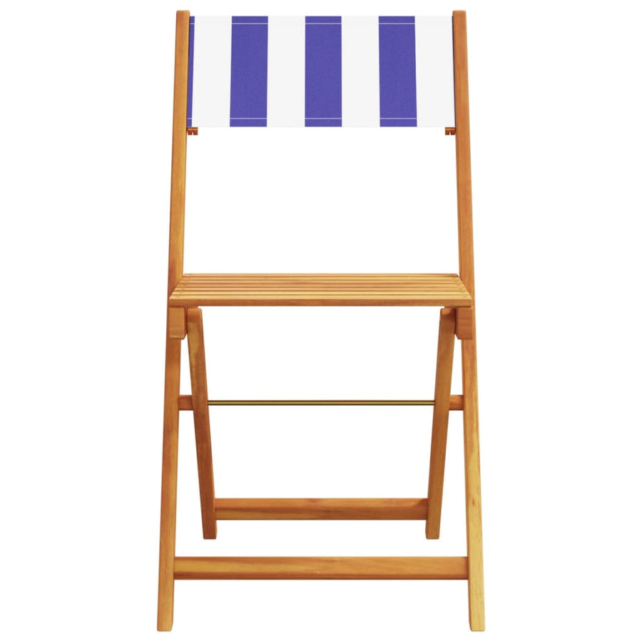 5-Delige Tuinset Massief Hout En Stof 90 x 75 cm