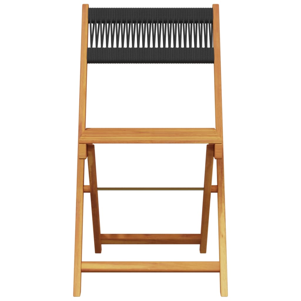5-Delige Tuinset Polypropeen En Massief Hout 90 x 90 x 75 cm