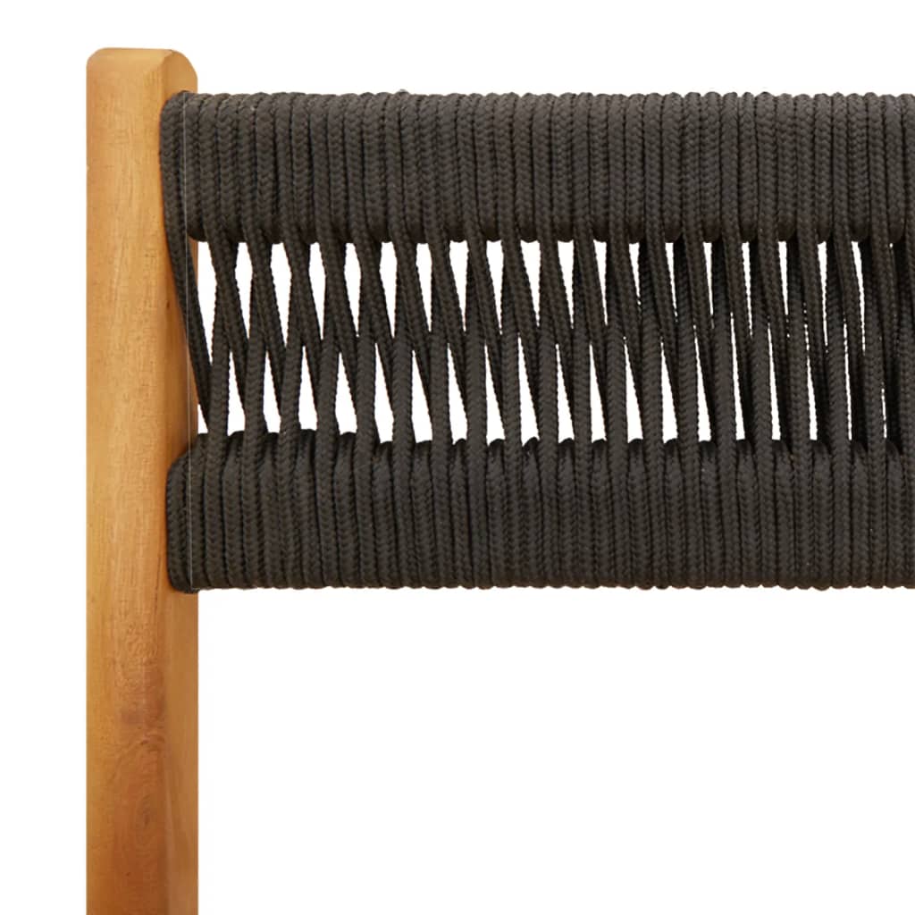 5-Delige Tuinset Polypropeen En Massief Hout 90 x 90 x 75 cm