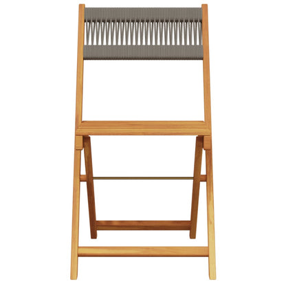 5-Delige Tuinset Polypropeen En Massief Hout 90 x 90 x 75 cm