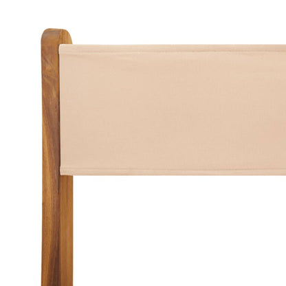 5-Delige Tuinset Massief Hout En Stof 90 x 90 x 75 cm