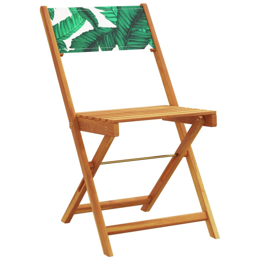 5-Delige Tuinset Stof En Massief Hout 90 x 90 x 75 cm