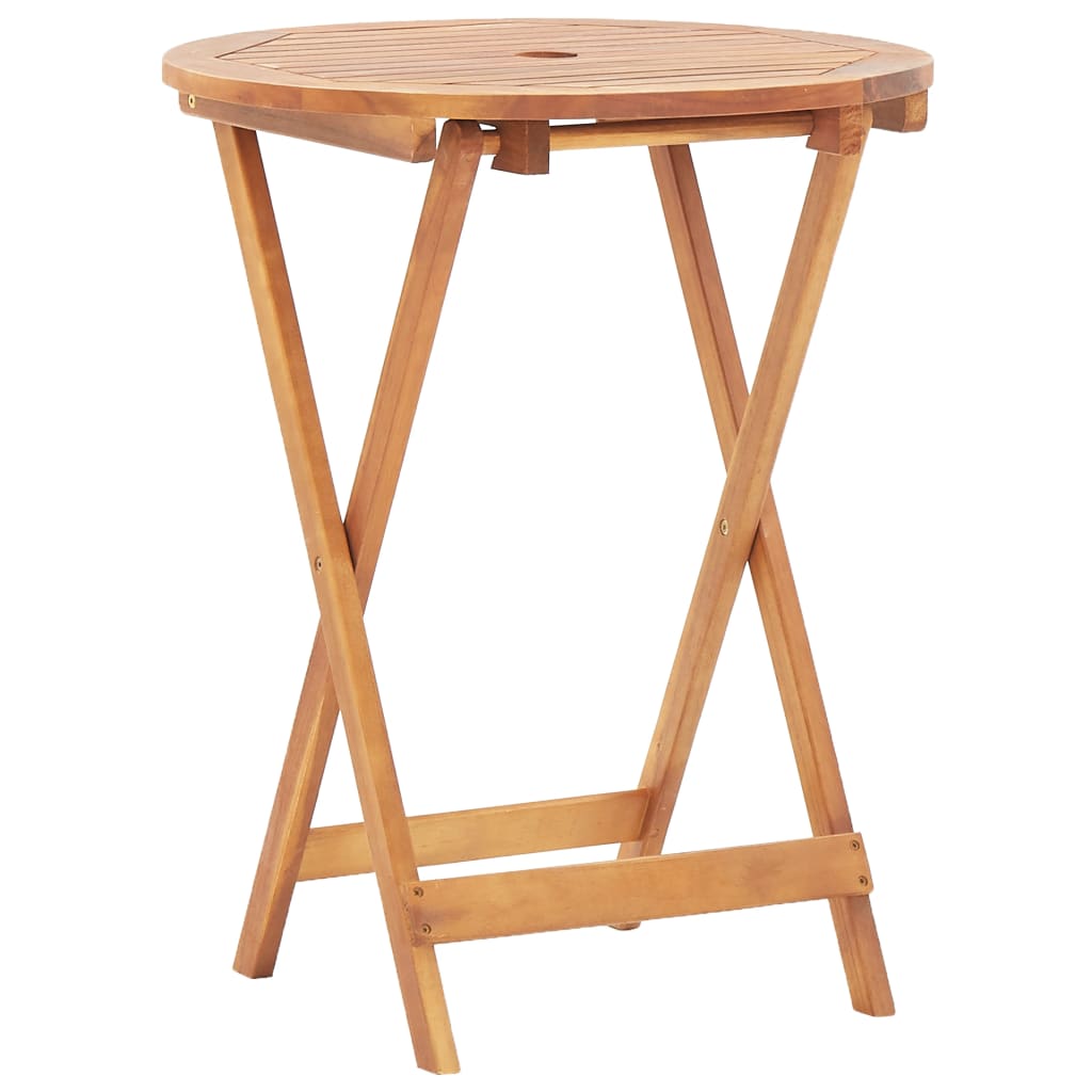 3-Delige Bistroset Polypropeen En Massief Hout 60 x 75 cm