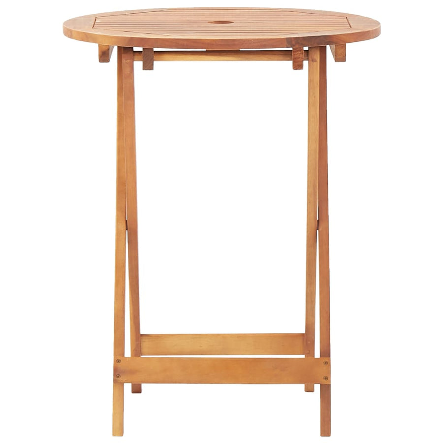3-Delige Bistroset Polypropeen En Massief Hout 60 x 75 cm