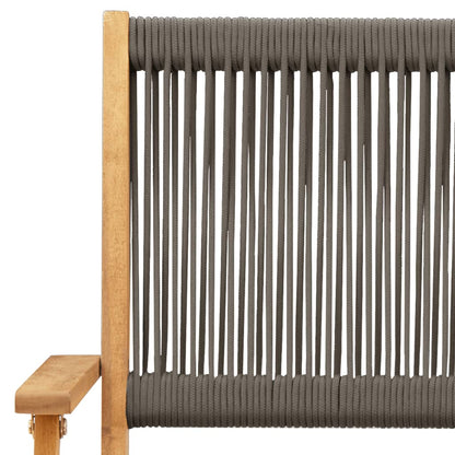5-Delige Tuinset Polypropeen En Massief Hout 90 x 75 cm