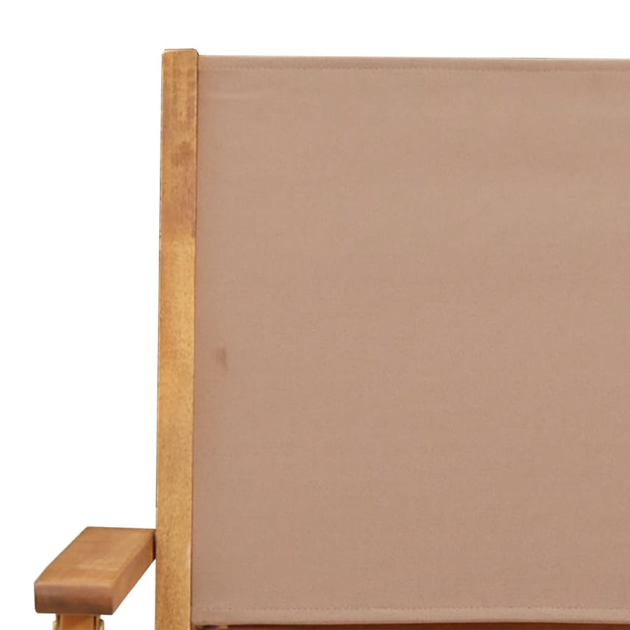 5-Delige Tuinset Massief Hout En Stof 90 x 75 cm