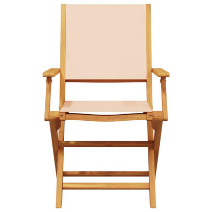 5-Delige Tuinset Massief Hout En Stof 90 x 75 cm