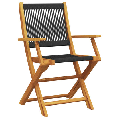 5-Delige Tuinset Polypropeen En Massief Hout 90 x 90 x 75 cm