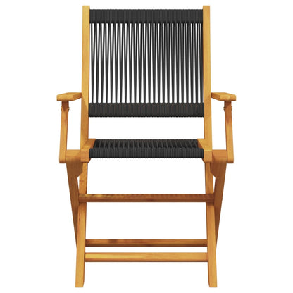 5-Delige Tuinset Polypropeen En Massief Hout 90 x 90 x 75 cm
