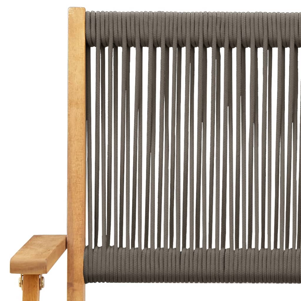 5-Delige Tuinset Polypropeen En Massief Hout 90 x 90 x 75 cm