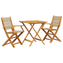 3-Delige Bistroset Polypropeen En Massief Hout 70 x 70 x 75 cm