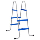 Zwembadladder 84 cm staal kunststof