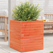 Plantenbak massief grenenhout 40x40x46 cm wasbruin