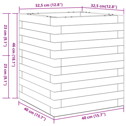 Plantenbak 40x40x46 cm massief douglashout