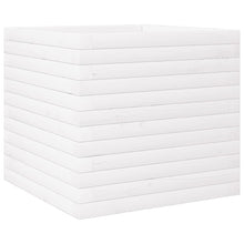 Plantenbak 50x50x46 cm massief grenenhout wit