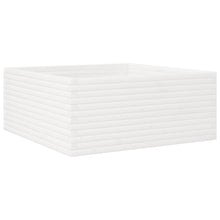 Plantenbak 110x110x46 cm massief grenenhout wit