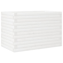 Plantenbak 70x40x46 cm massief grenenhout wit