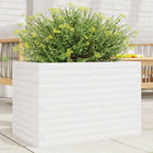 Planter 70x40x46 cm solid pine white