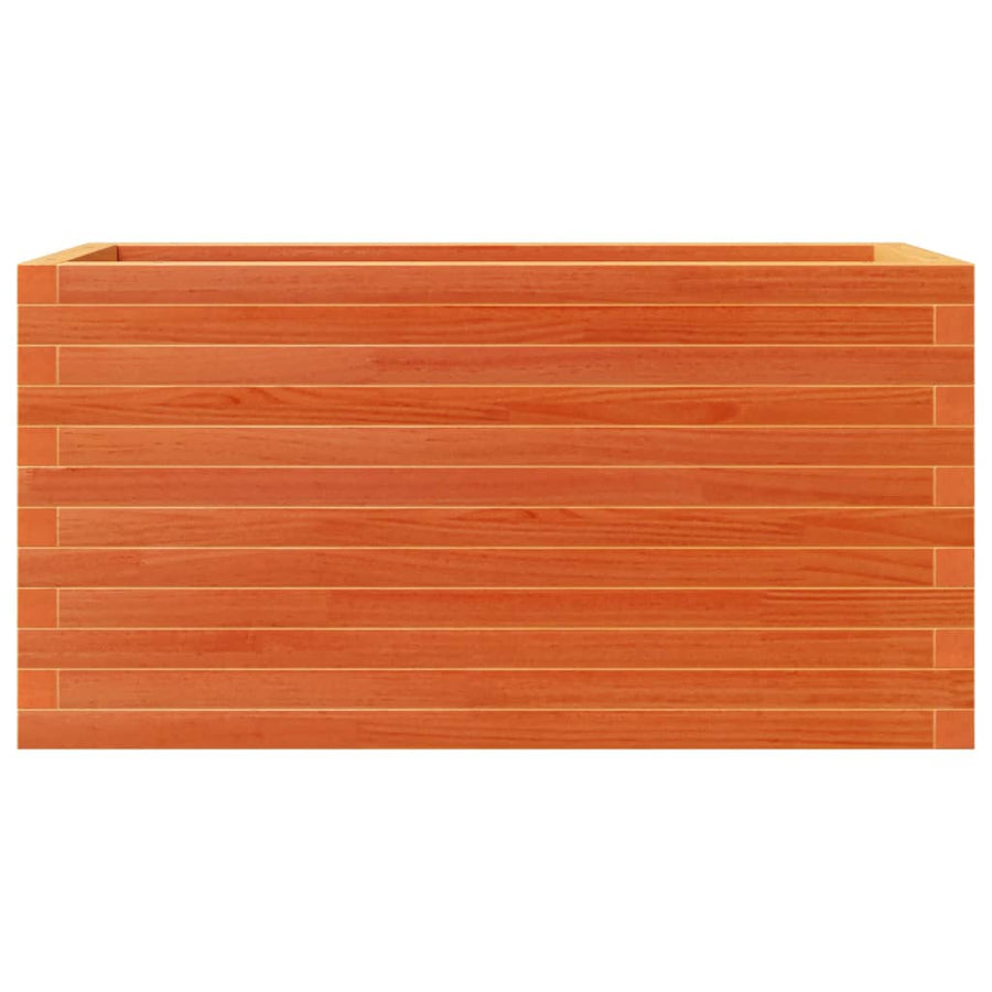 Plantenbak 90x40x46 cm massief grenenhout wasbruin