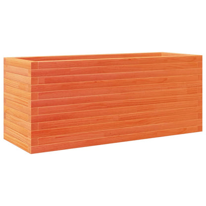 Plantenbak 110x40x46 cm massief grenenhout wasbruin