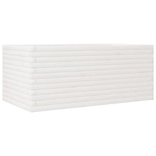 Plantenbak 110x60x46 cm massief grenenhout wit