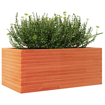 Plantenbak 110x60x46 cm massief grenenhout wasbruin