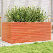 Plantenbak massief grenenhout 110x60x46 cm wasbruin