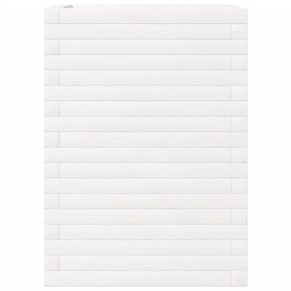 Plantenbak 50x50x68,5 cm massief grenenhout wit