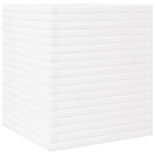 Plantenbak 60x60x68,5 cm massief grenenhout wit