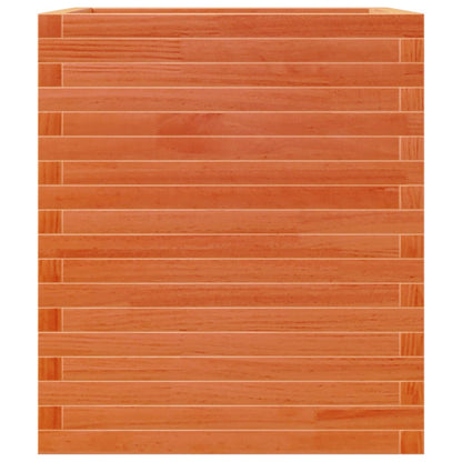 Plantenbak 60x60x68,5 cm massief grenenhout wasbruin