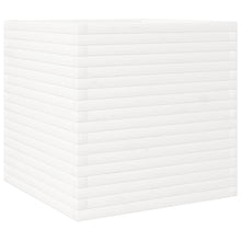 Plantenbak 70x70x68,5 cm massief grenenhout wit