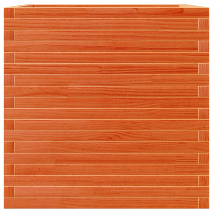 Plantenbak 70x70x68,5 cm massief grenenhout wasbruin