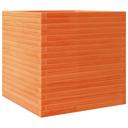 Plantenbak 70x70x68,5 cm massief grenenhout wasbruin