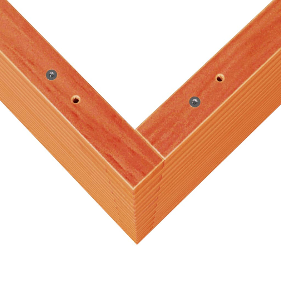 Plantenbak 70x70x68,5 cm massief grenenhout wasbruin