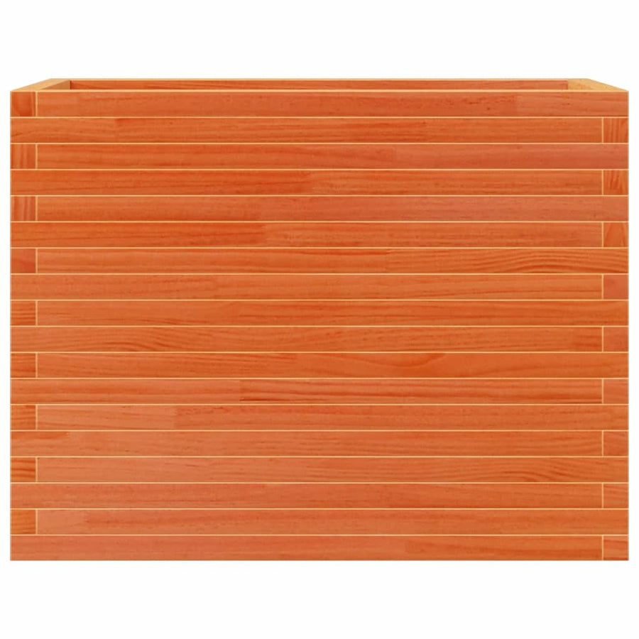 Plantenbak 90x40x68,5 cm massief grenenhout wasbruin