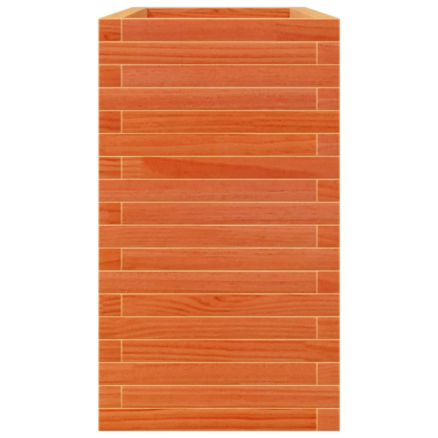 Plantenbak 90x40x68,5 cm massief grenenhout wasbruin
