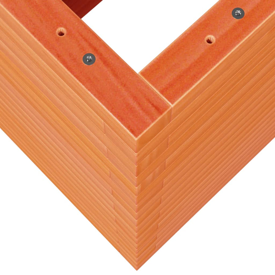 Plantenbak 90x40x68,5 cm massief grenenhout wasbruin