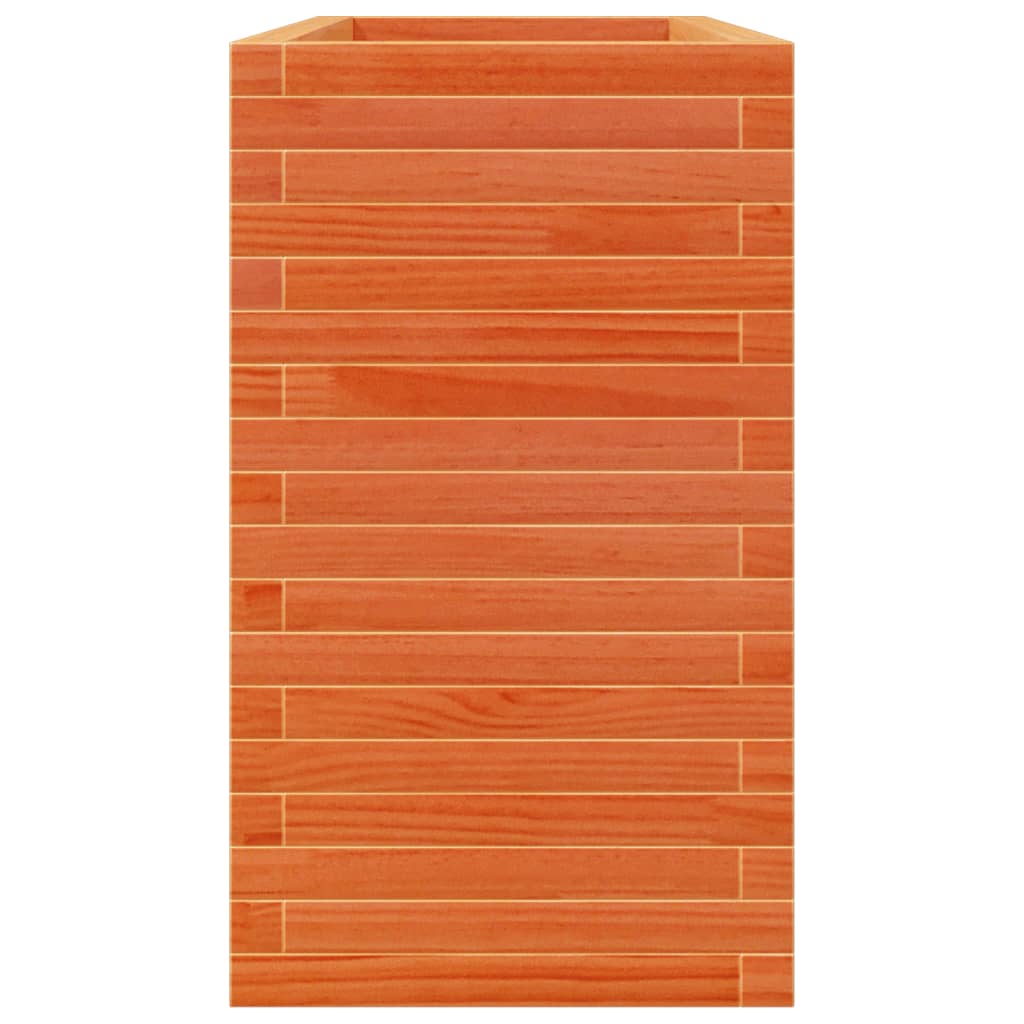 Plantenbak 110x40x68,5 cm massief grenenhout wasbruin
